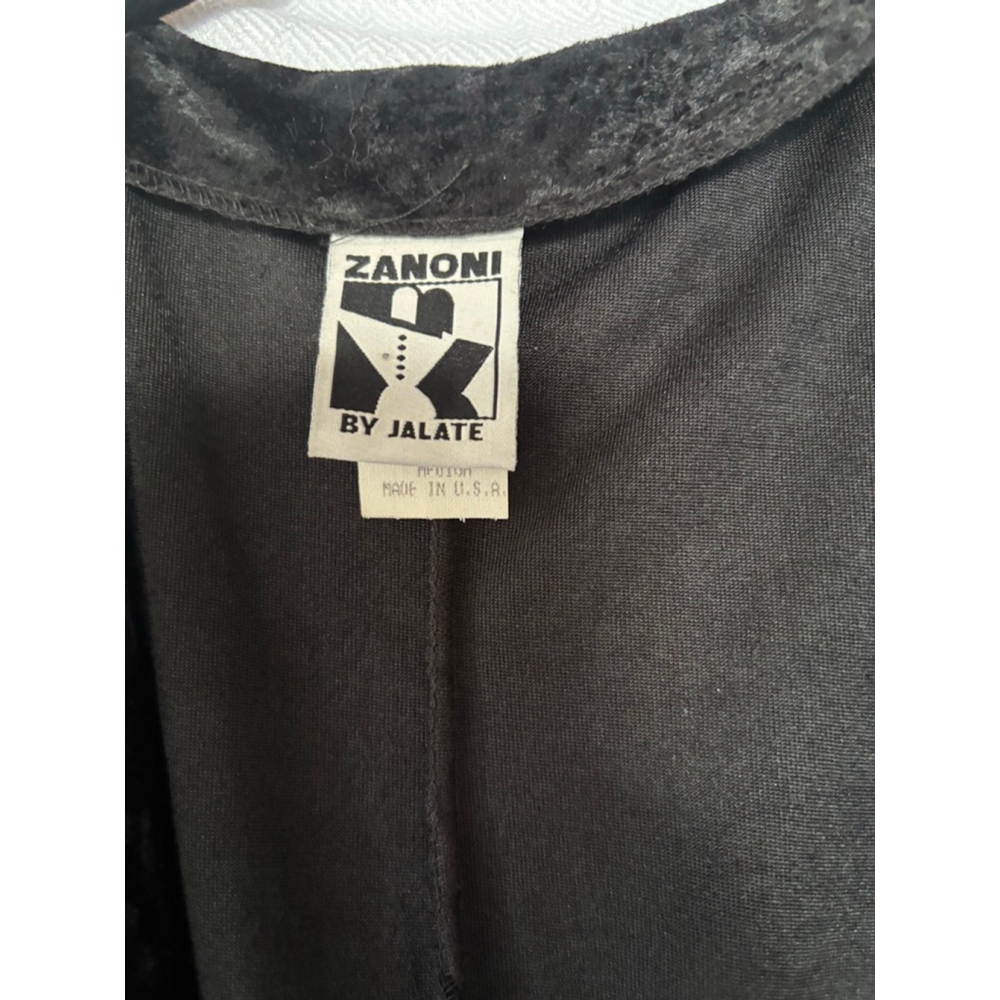 Women's Zanoni by Jalate Velvet Duster Cardigan with leggings in Black Size M - Picture 5 of 9